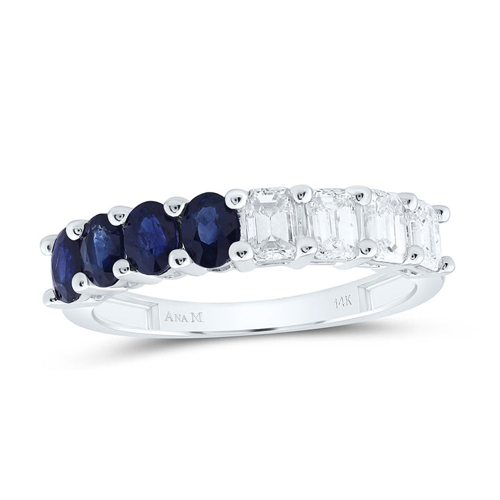 1 CTW-NAT DIA ANA M  3/4CT-OV-BS NAT GEM BAND Daisy Joyeria