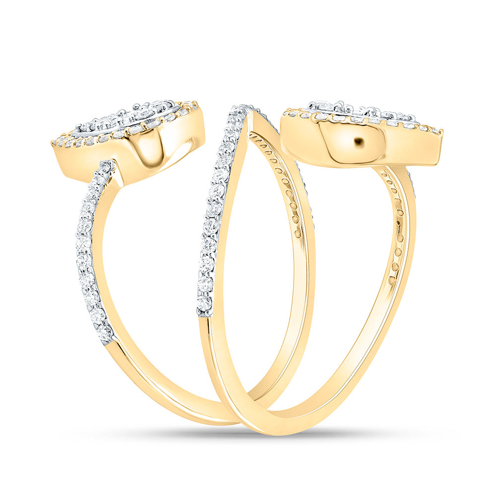 3/4CTW-NAT DIA ANA M FASHION PEAR RING Daisy Joyeria