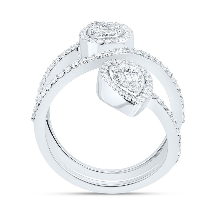 3/4CTW-NAT DIA ANA M FASHION PEAR RING Daisy Joyeria