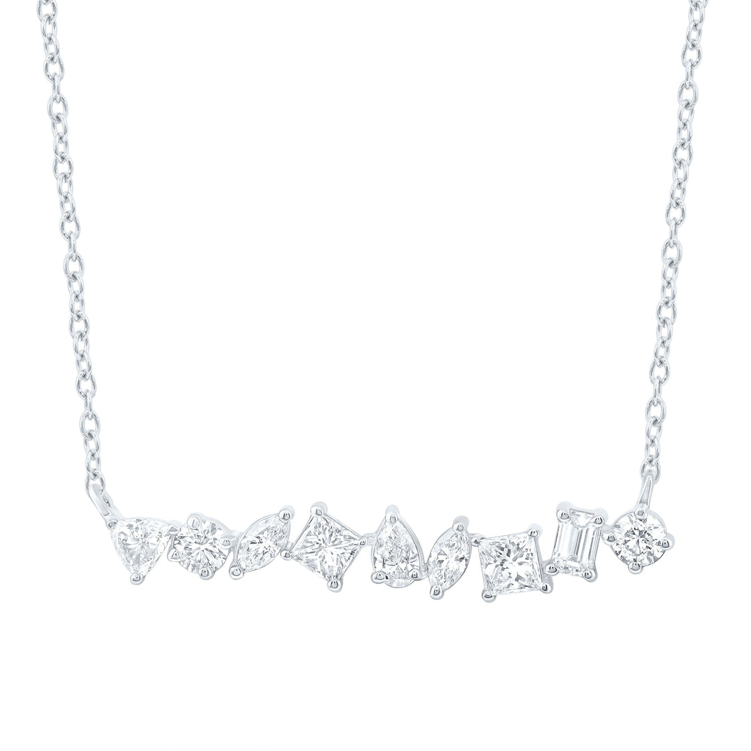 1CTW-NAT DIA ANA M 1/3CT-CPR, 1/10CT-CPS FASHION NECKLACE (18 INCH) Daisy Joyeria