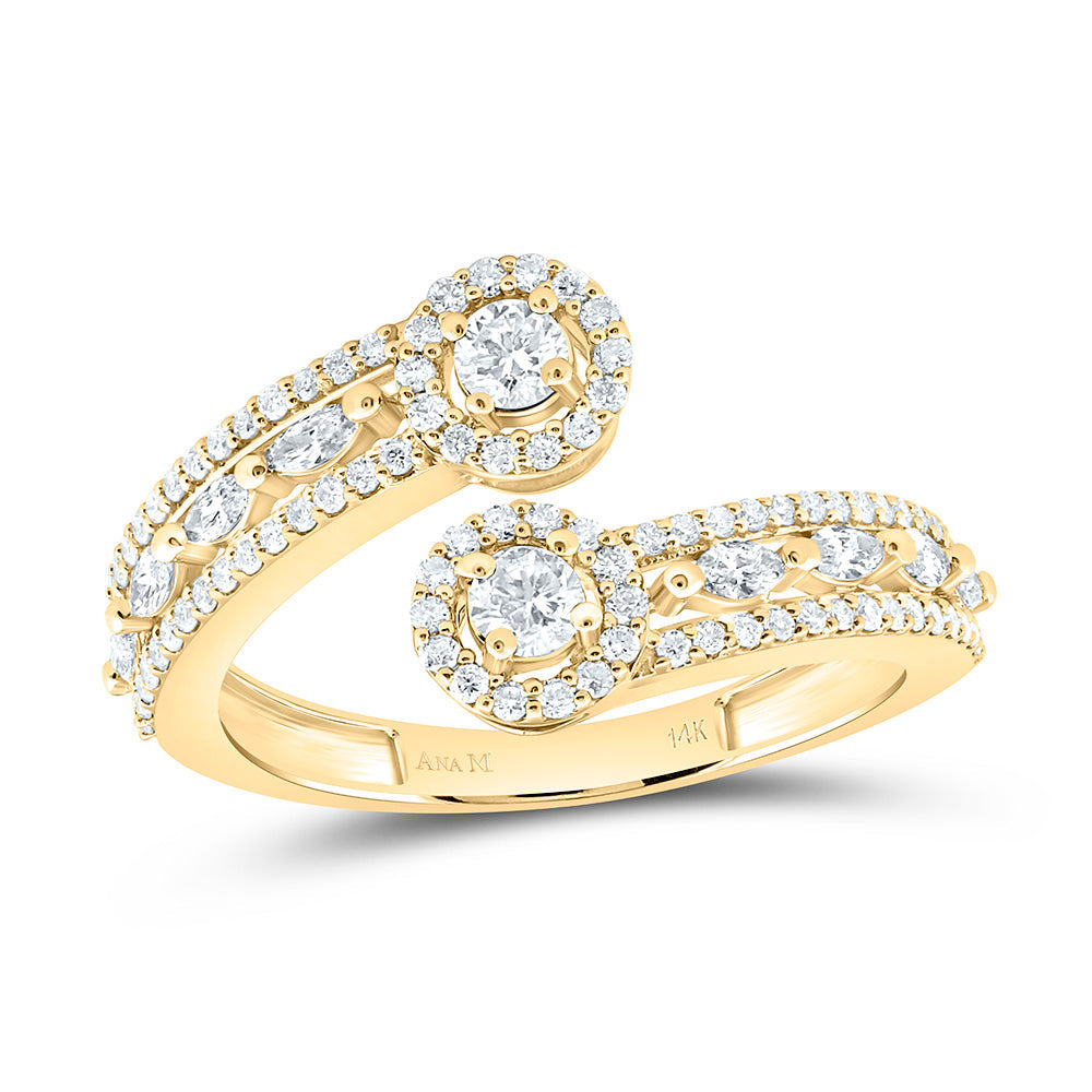 3/4CTW-NAT DIA ANA M FASHION ROUND RING Daisy Joyeria
