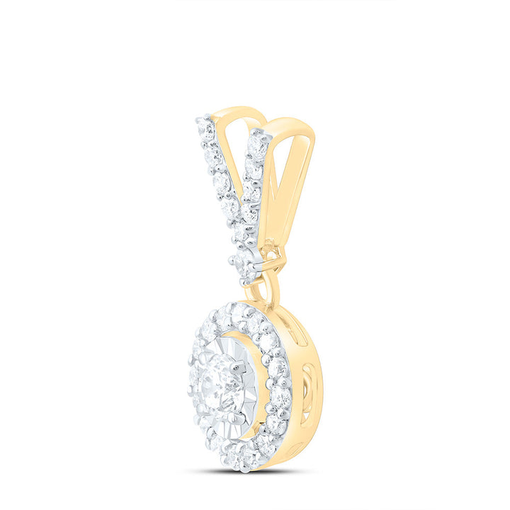 1/4CTW-NAT DIA ANA M FASHION ROUND PENDANT Daisy Joyeria