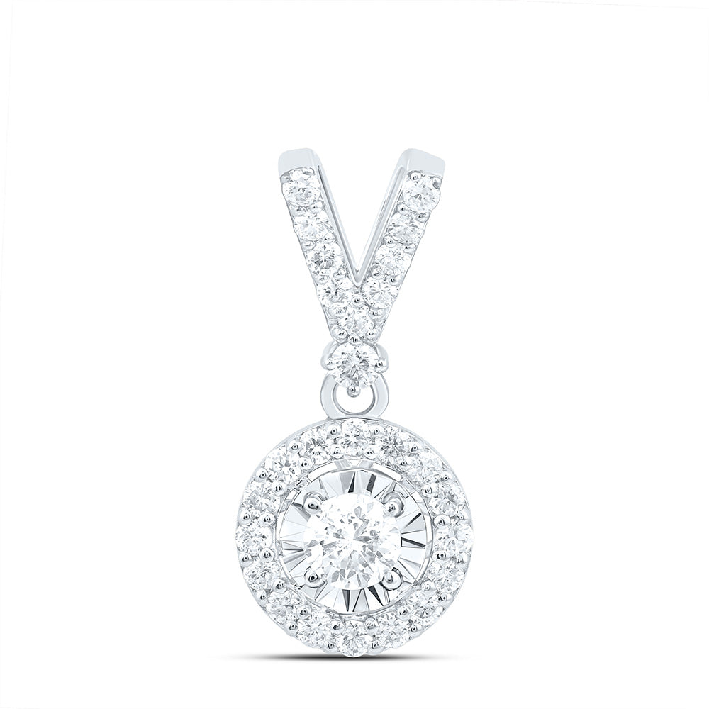 1/4CTW-NAT DIA ANA M FASHION ROUND PENDANT Daisy Joyeria