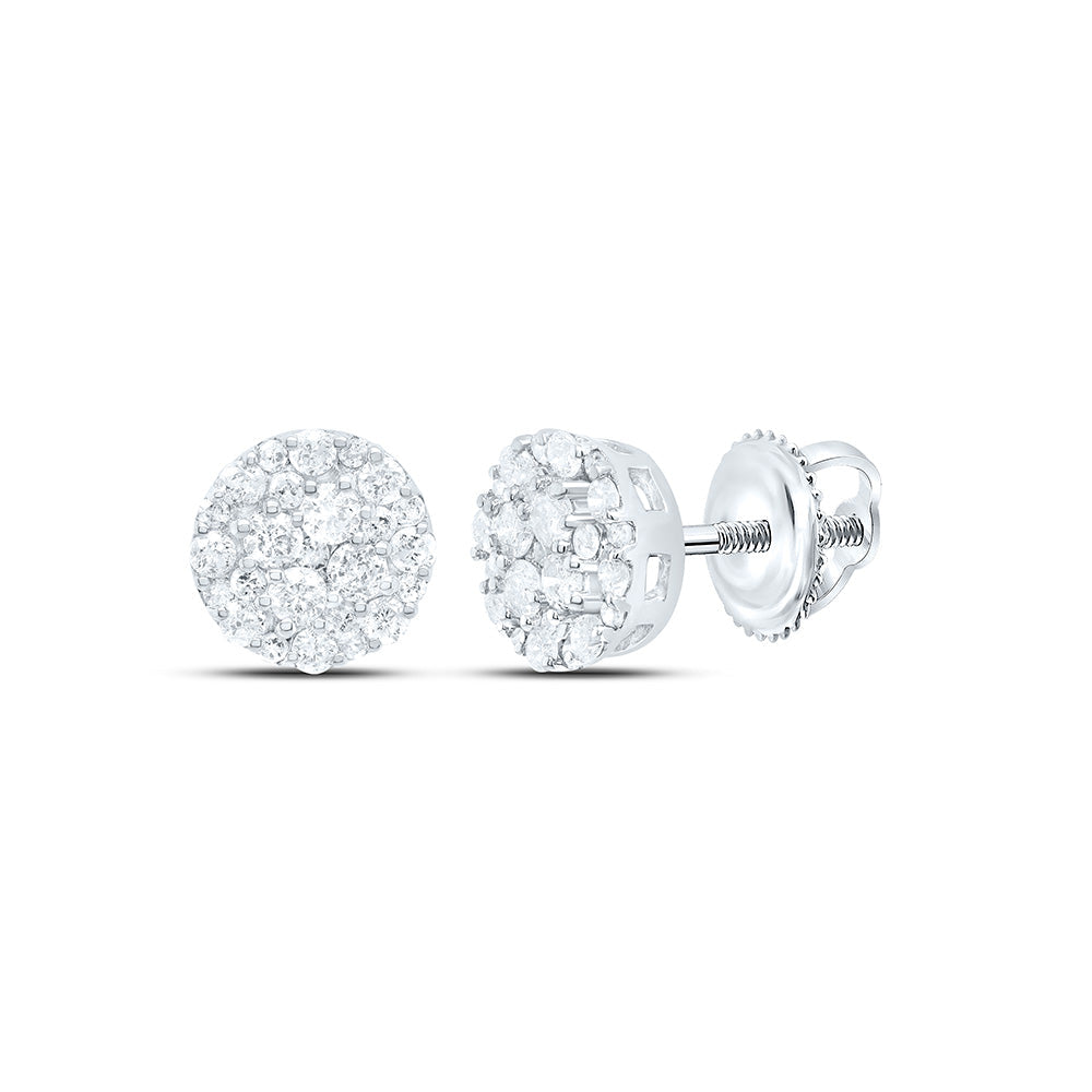 1/2CTW-NAT DIA P1N GIFT ROUND EARRING Daisy Joyeria