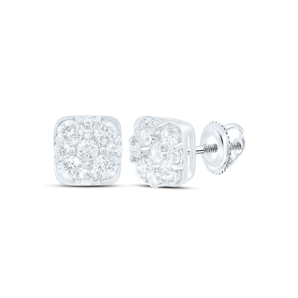 1/2CTW-NAT DIA P1N GIFT CUSHION EARRING Daisy Joyeria