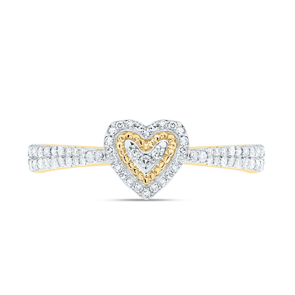 1/3CTW-NAT DIA NK FASHION HEART RING Daisy Joyeria