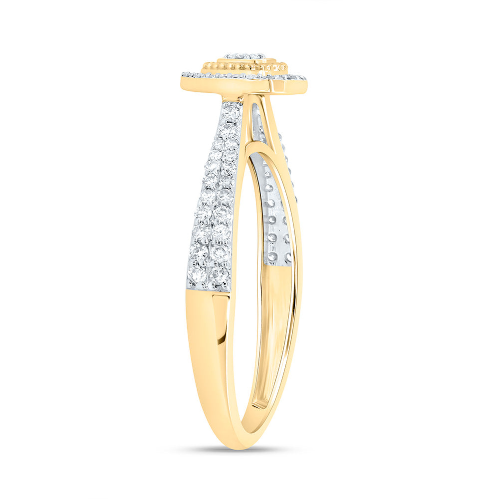1/3CTW-NAT DIA NK FASHION HEART RING Daisy Joyeria