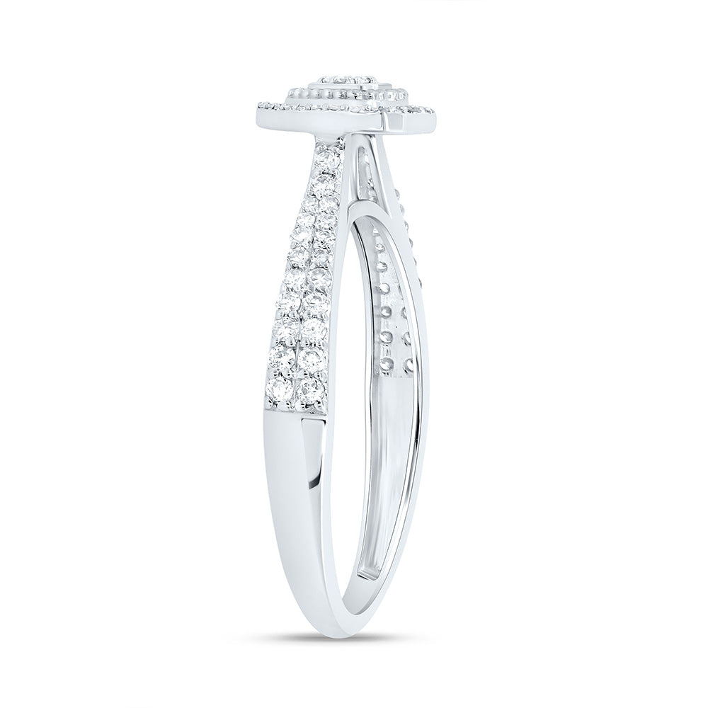 1/3CTW-NAT DIA NK FASHION HEART RING Daisy Joyeria