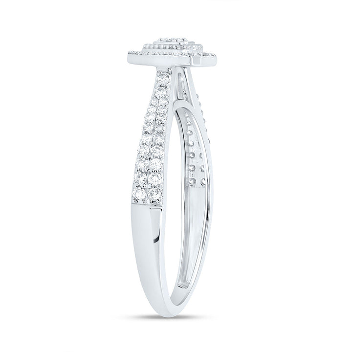 1/3CTW-NAT DIA NK FASHION HEART RING Daisy Joyeria