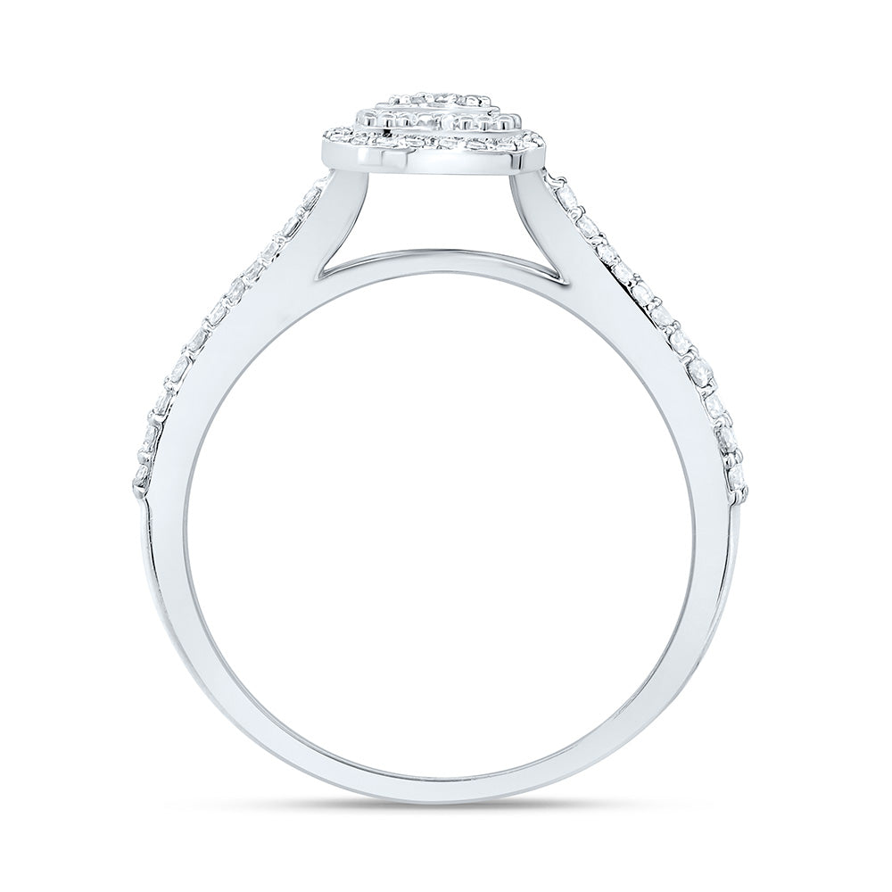 1/3CTW-NAT DIA NK FASHION HEART RING Daisy Joyeria