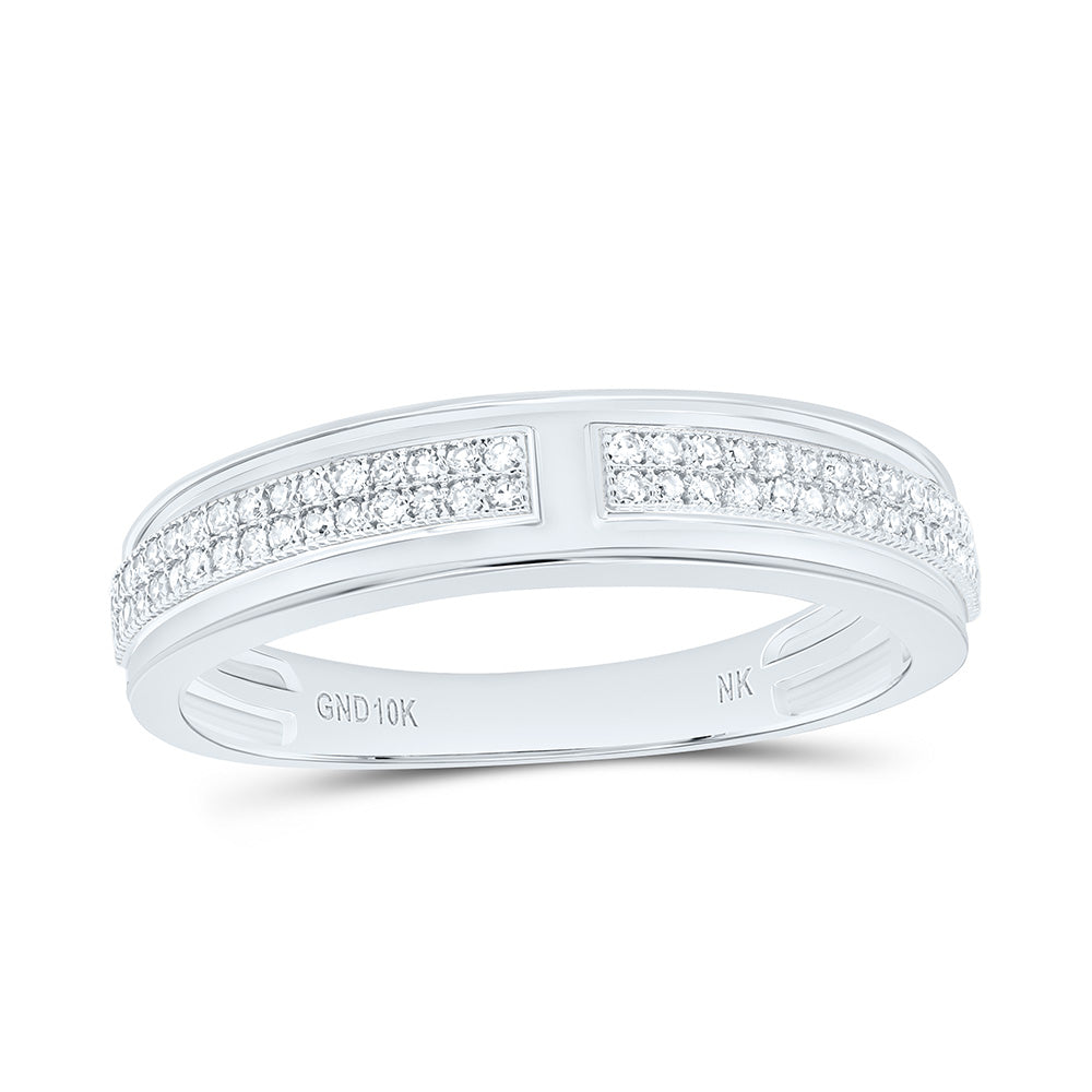 1/4CTW-NAT DIA NK MENS BAND Daisy Joyeria