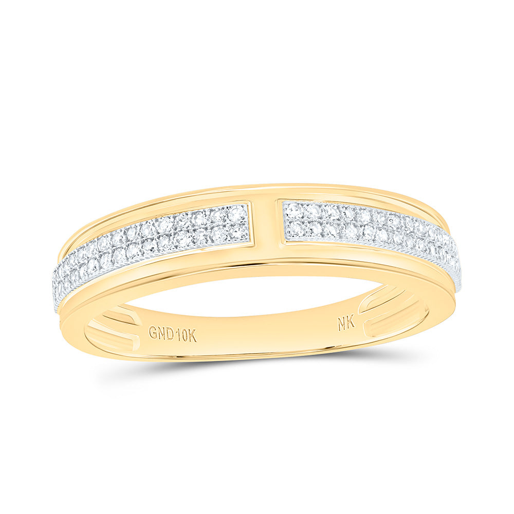 1/4CTW-NAT DIA NK MENS BAND Daisy Joyeria