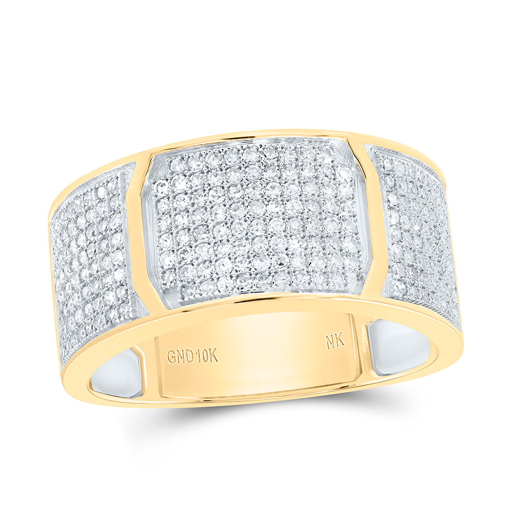 7/8CTW-NAT DIA NK MENS BAND Daisy Joyeria