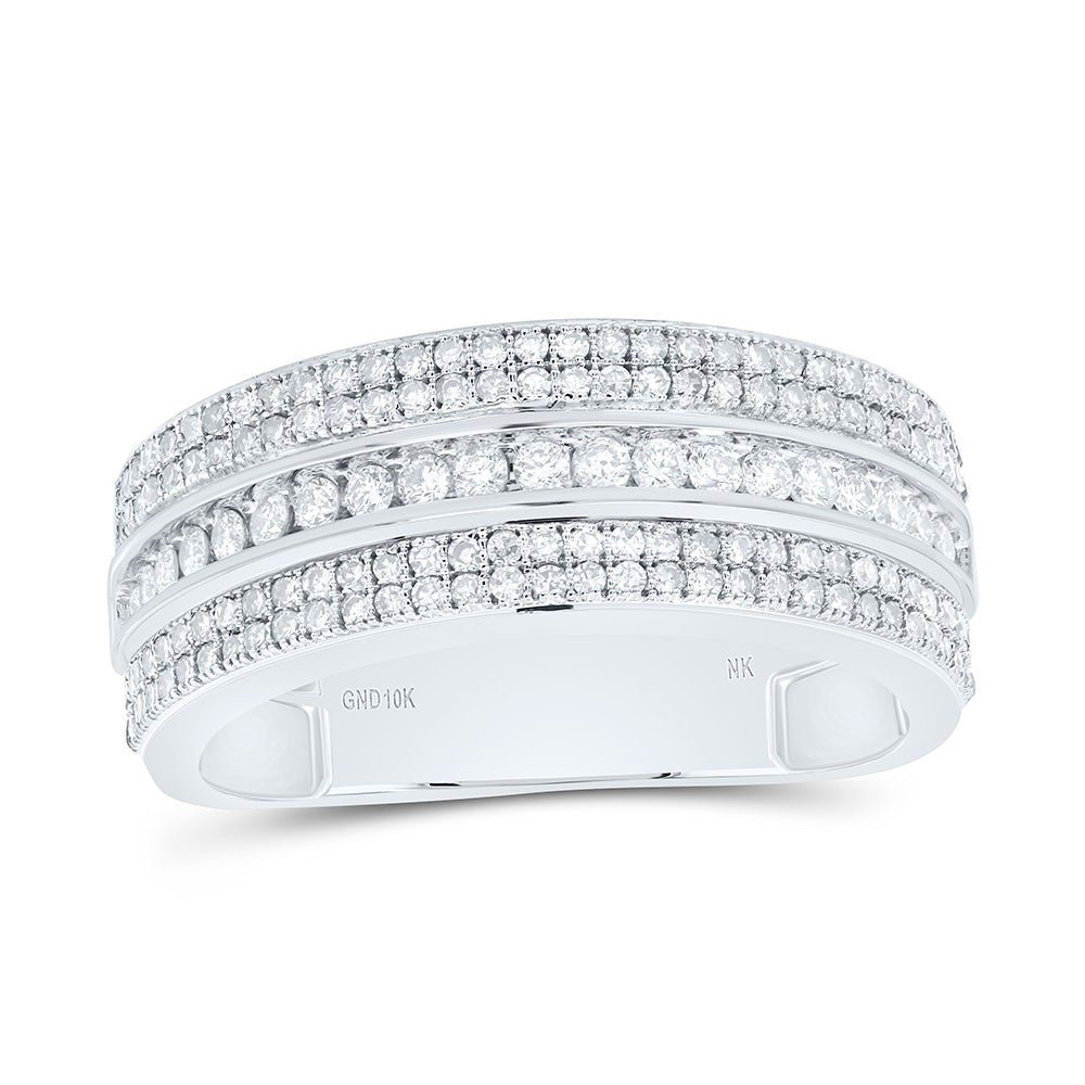7/8CTW-NAT DIA NK MENS BAND Daisy Joyeria