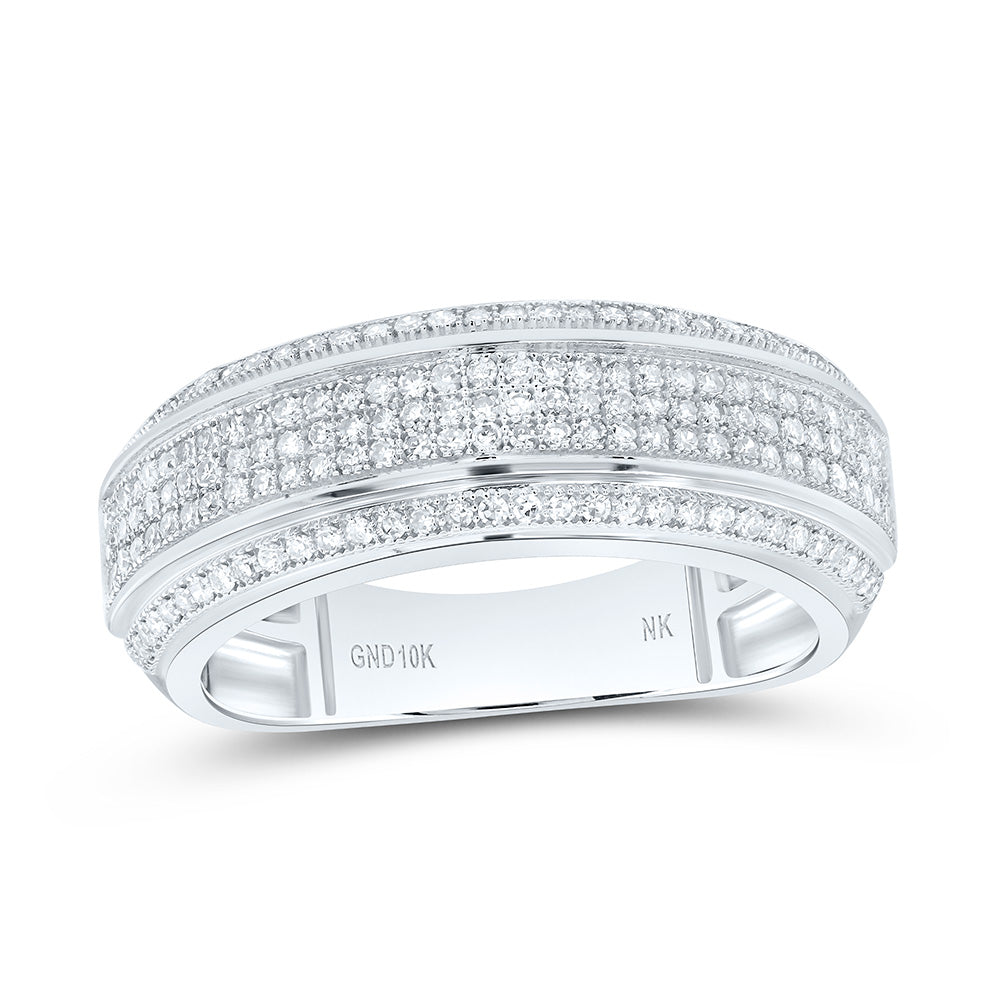 5/8CTW-NAT DIA NK MENS BAND Daisy Joyeria