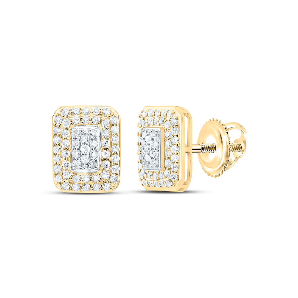 3/8CTW-NAT DIA NK FASHION EMERALD EARRING Daisy Joyeria