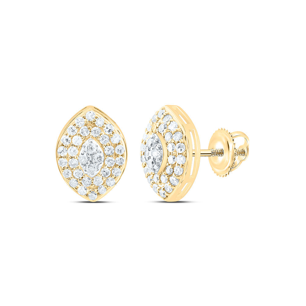 1/3CTW-NAT DIA NK FASHION MARQUISE EARRING Daisy Joyeria