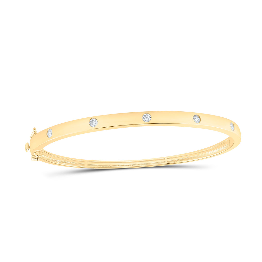 3/8CTW-NAT DIA ANA M FASHION BANGLE (65X55MM) Daisy Joyeria