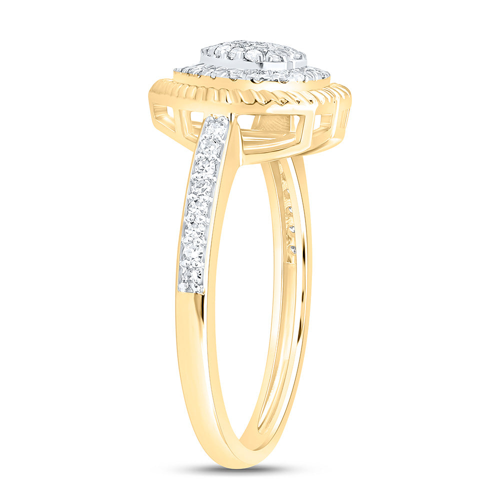 1/3CTW-NAT DIA NK FASHION HEART RING Daisy Joyeria
