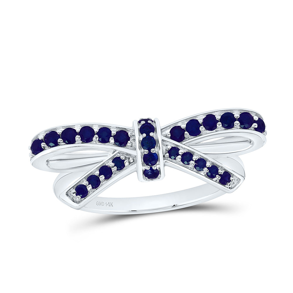 1/2CTW-RD-BS NAT GEM BOW RING Daisy Joyeria