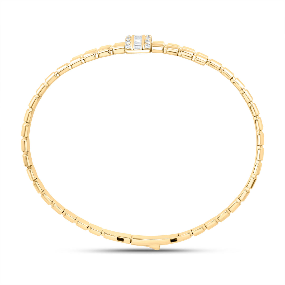 1/2CTW-NAT DIA ANA M FASHION BANGLE (65X55MM) Daisy Joyeria