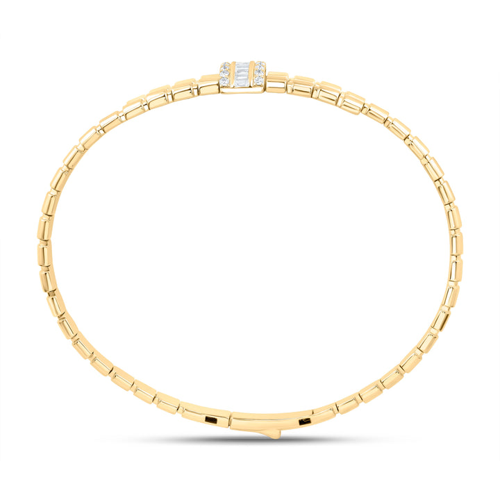 1/2CTW-NAT DIA ANA M FASHION BANGLE (65X55MM) Daisy Joyeria