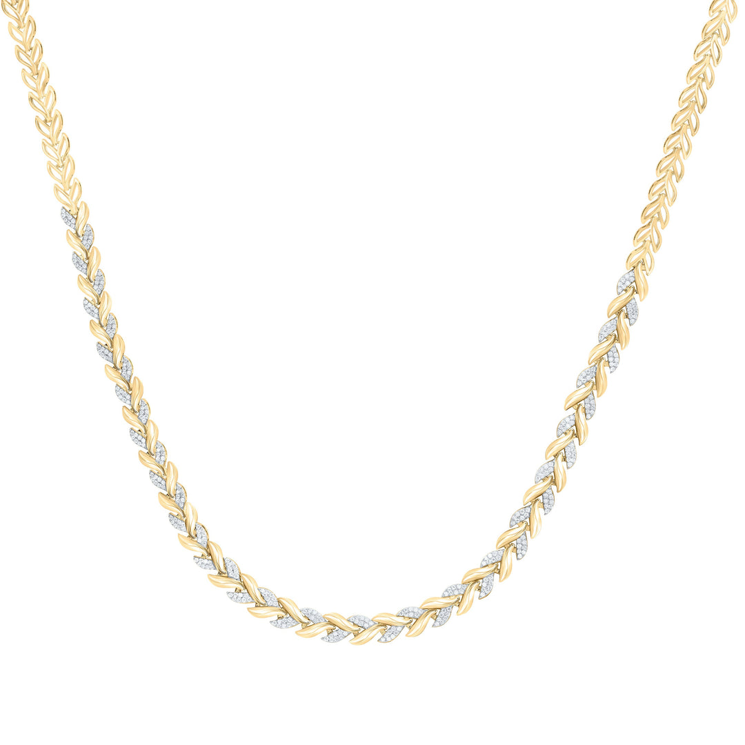 1 1/4CTW-NAT DIA CN FASHION NECKLACE (17 INCH) Daisy Joyeria