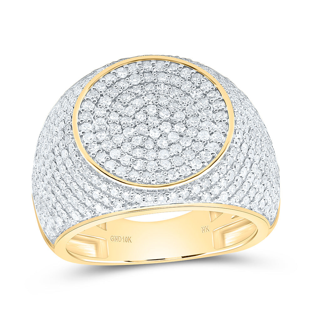 2 CTW-NAT DIA NK MENS RING Daisy Joyeria