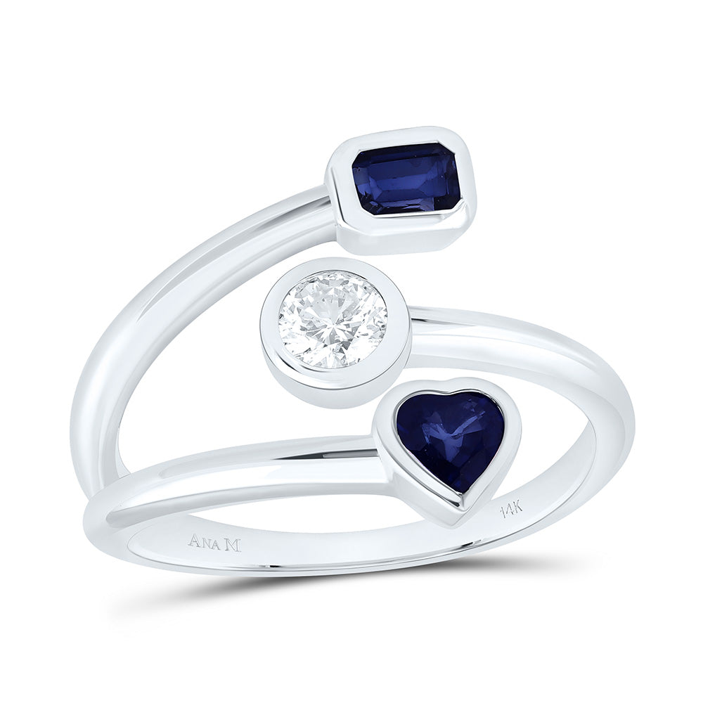 1/4CT-CRD NAT DIA ANA M 1/3CT-HT-BS, 1/4CT-EM-BS NAT GEM RING Daisy Joyeria