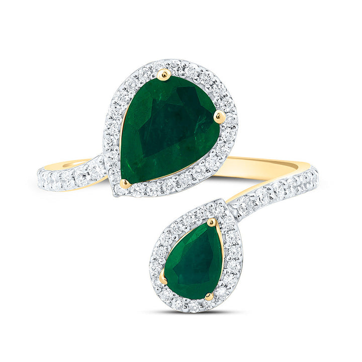 3/8CTW-NAT DIA ANA M 6X4MM, 8.5X6.5MM PS-EM NAT GEM FASHION RING Daisy Joyeria