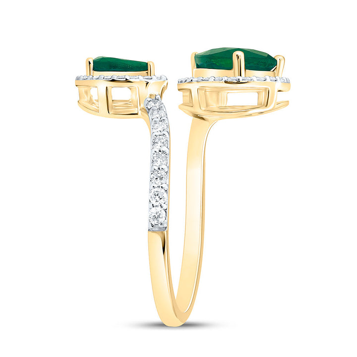 3/8CTW-NAT DIA ANA M 6X4MM, 8.5X6.5MM PS-EM NAT GEM FASHION RING Daisy Joyeria