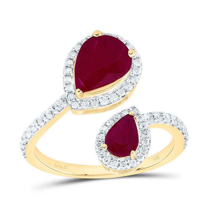3/8CTW-NAT DIA ANA M 6X4MM, 8.5X6.5MM PS-RU NAT GEM FASHION RING Daisy Joyeria
