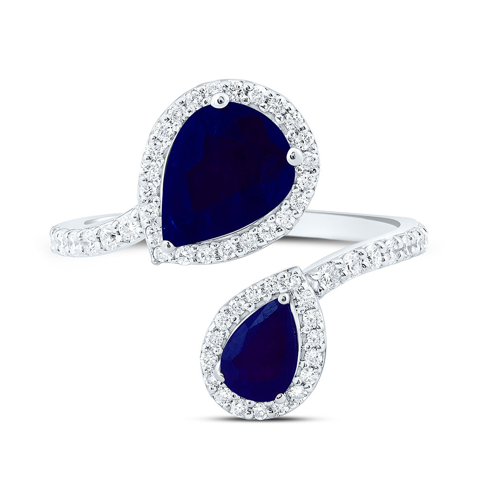 3/8CTW-NAT DIA ANA M 6X4MM, 8.5X6.5MM PS-BS NAT GEM FASHION RING Daisy Joyeria