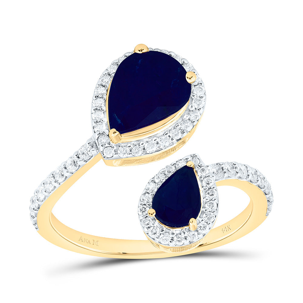 3/8CTW-NAT DIA ANA M 6X4MM, 8.5X6.5MM PS-BS NAT GEM FASHION RING Daisy Joyeria