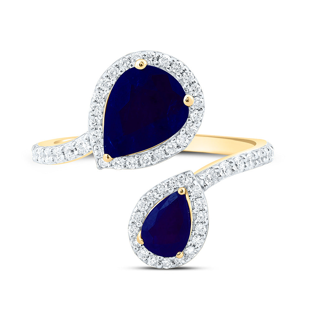 3/8CTW-NAT DIA ANA M 6X4MM, 8.5X6.5MM PS-BS NAT GEM FASHION RING Daisy Joyeria