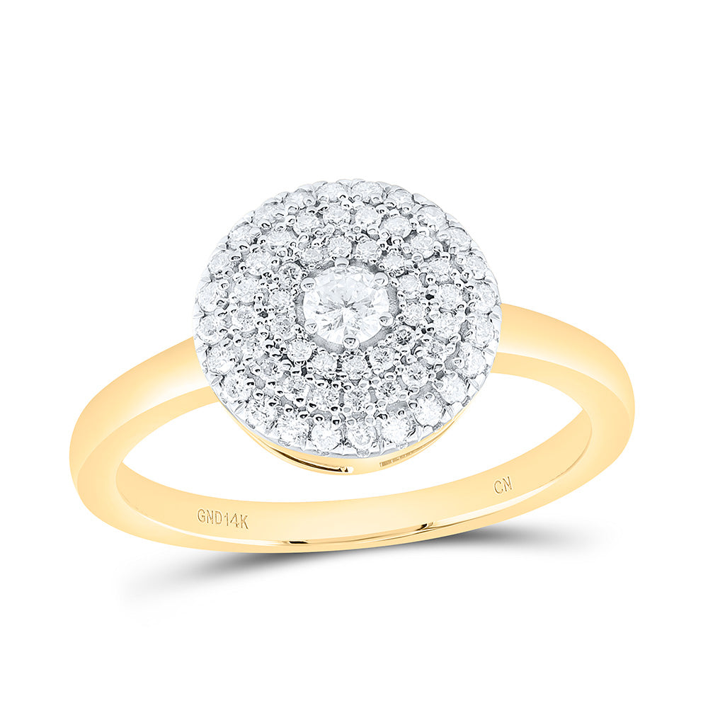 1/3CTW-NAT DIA CN FASHION ROUND RING Daisy Joyeria