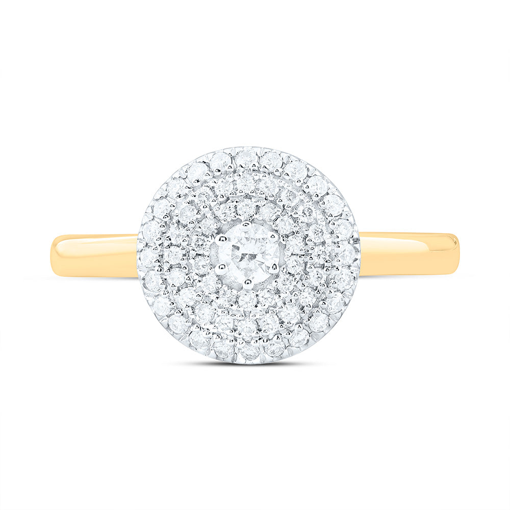 1/3CTW-NAT DIA CN FASHION ROUND RING Daisy Joyeria