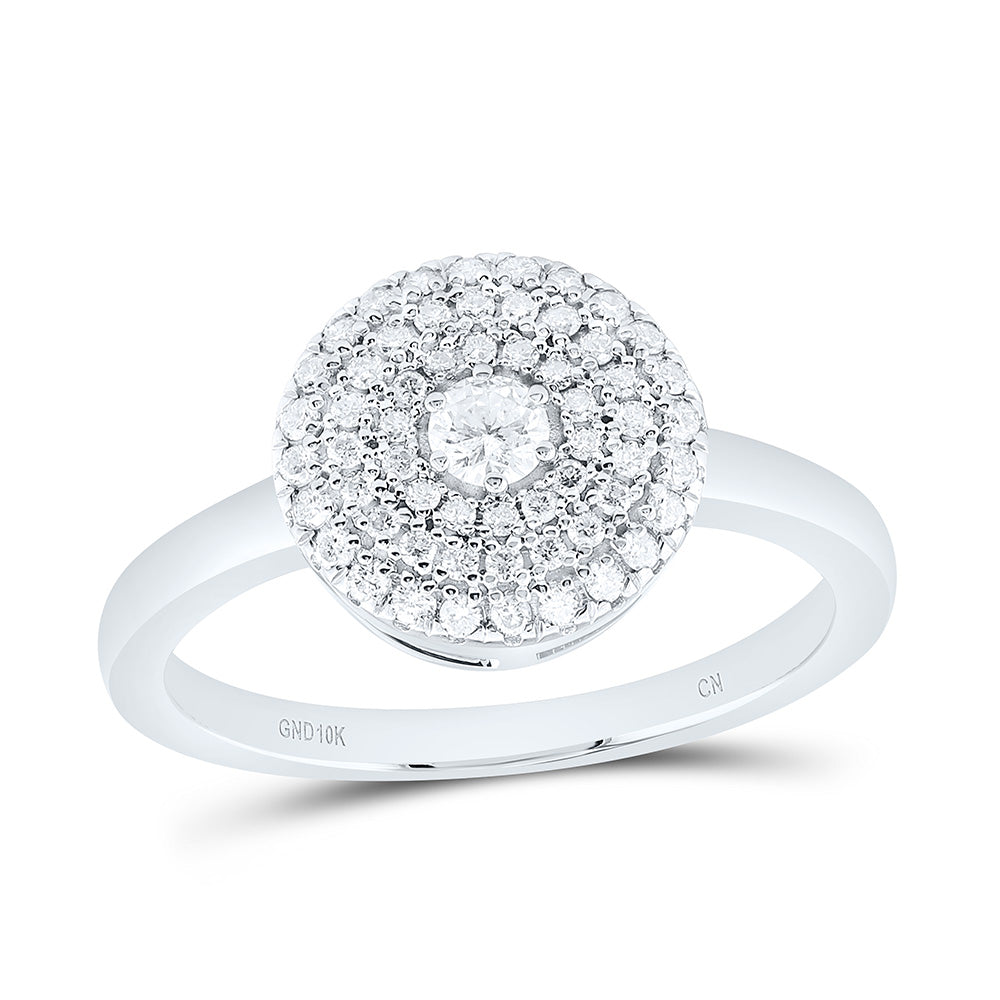1/3CTW-NAT DIA CN FASHION ROUND RING Daisy Joyeria