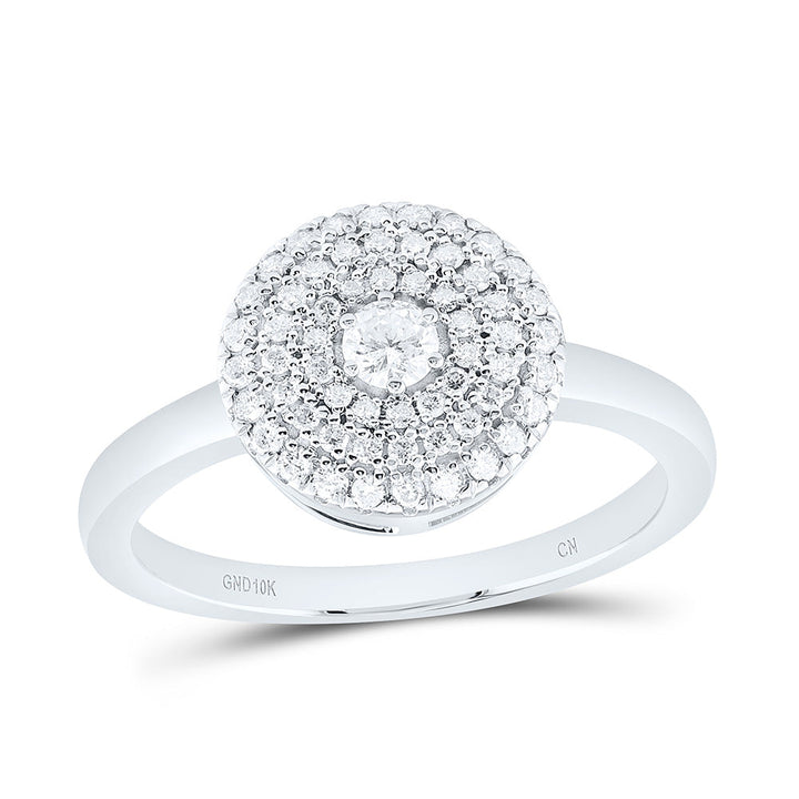 1/3CTW-NAT DIA CN FASHION ROUND RING Daisy Joyeria