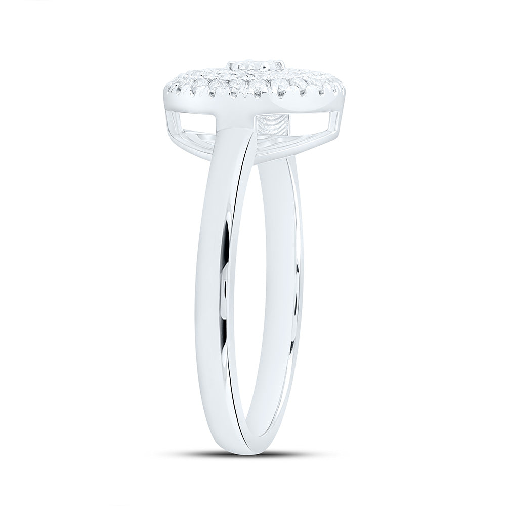 1/3CTW-NAT DIA CN FASHION ROUND RING Daisy Joyeria