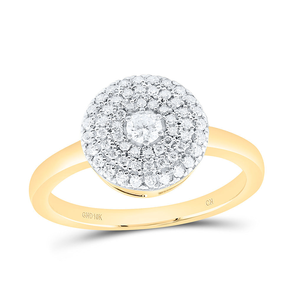1/3CTW-NAT DIA CN FASHION ROUND RING Daisy Joyeria