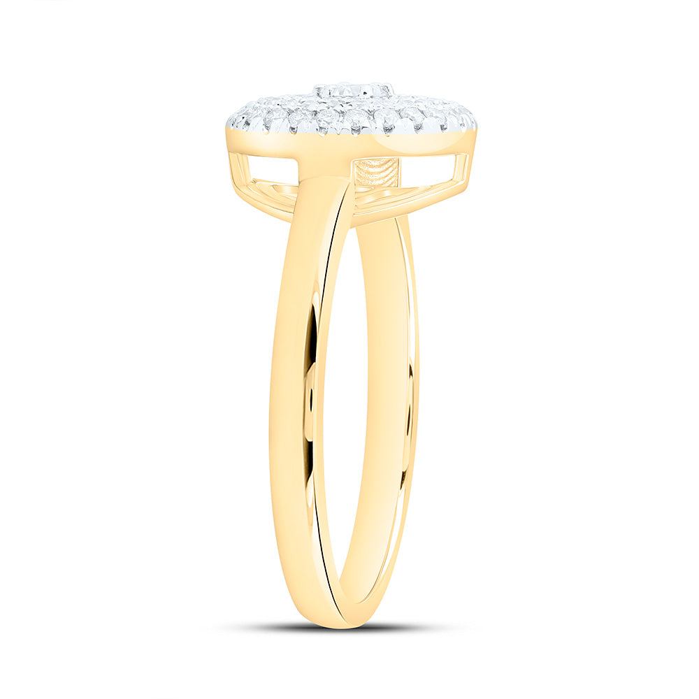 1/3CTW-NAT DIA CN FASHION ROUND RING Daisy Joyeria