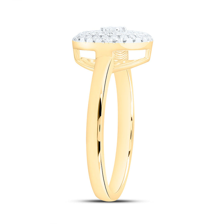 1/3CTW-NAT DIA CN FASHION ROUND RING Daisy Joyeria
