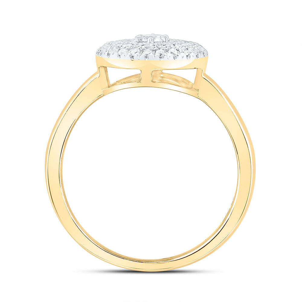 1/3CTW-NAT DIA CN FASHION ROUND RING Daisy Joyeria