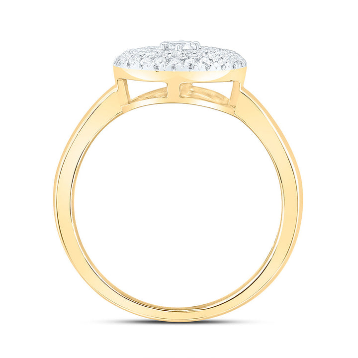 1/3CTW-NAT DIA CN FASHION ROUND RING Daisy Joyeria