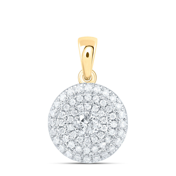 1/3CTW-NAT DIA CN FASHION ROUND PENDANT Daisy Joyeria
