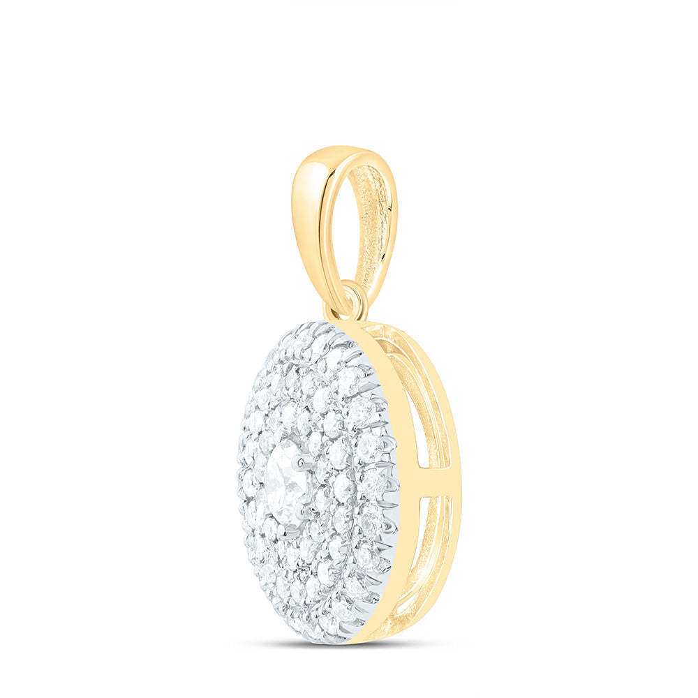 1/3CTW-NAT DIA CN FASHION ROUND PENDANT Daisy Joyeria