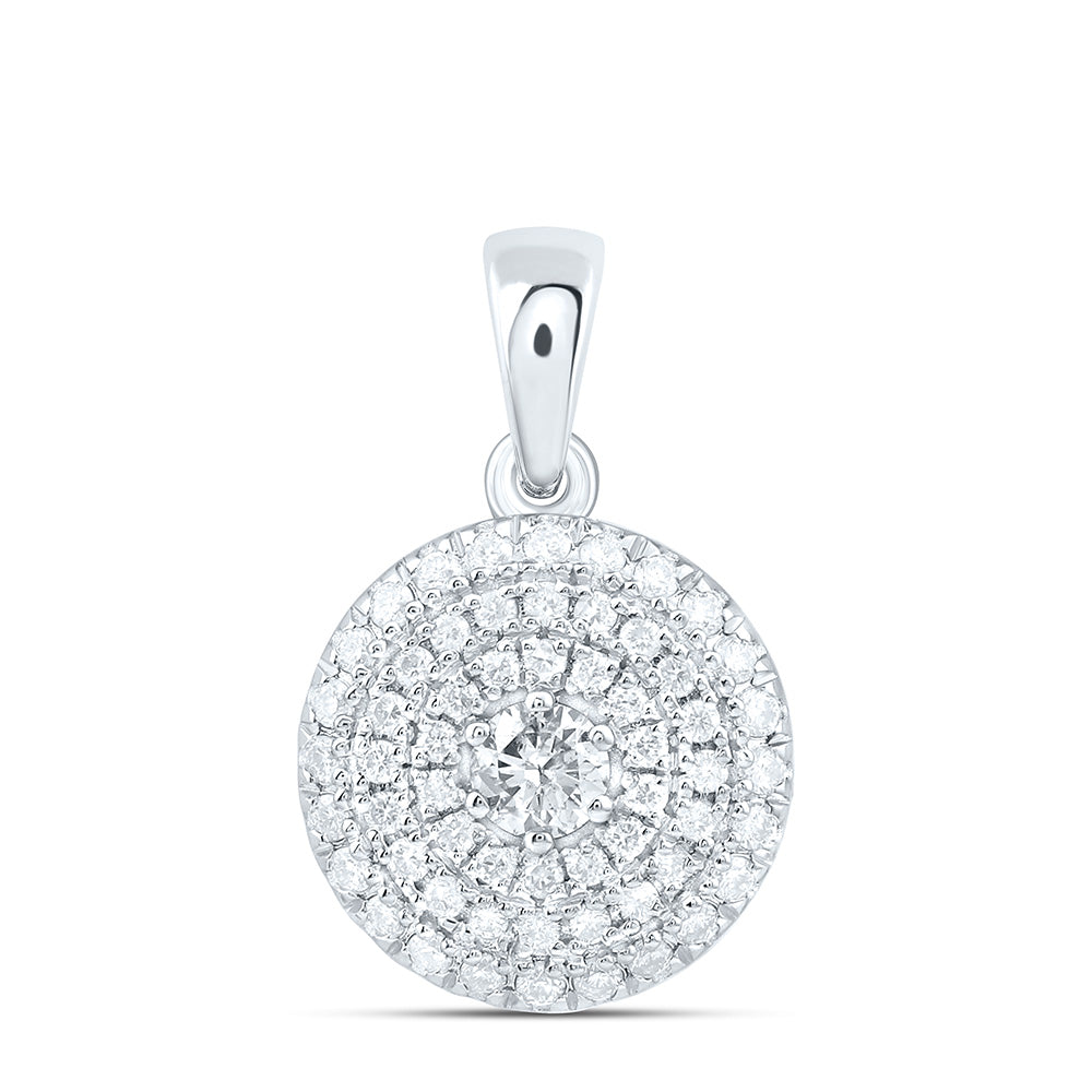 1/3CTW-NAT DIA CN FASHION ROUND PENDANT Daisy Joyeria