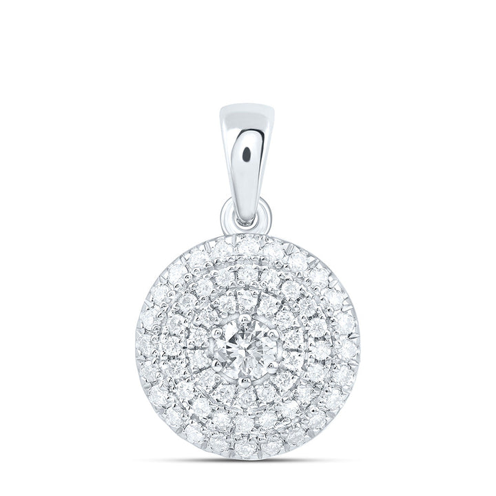 1/3CTW-NAT DIA CN FASHION ROUND PENDANT Daisy Joyeria
