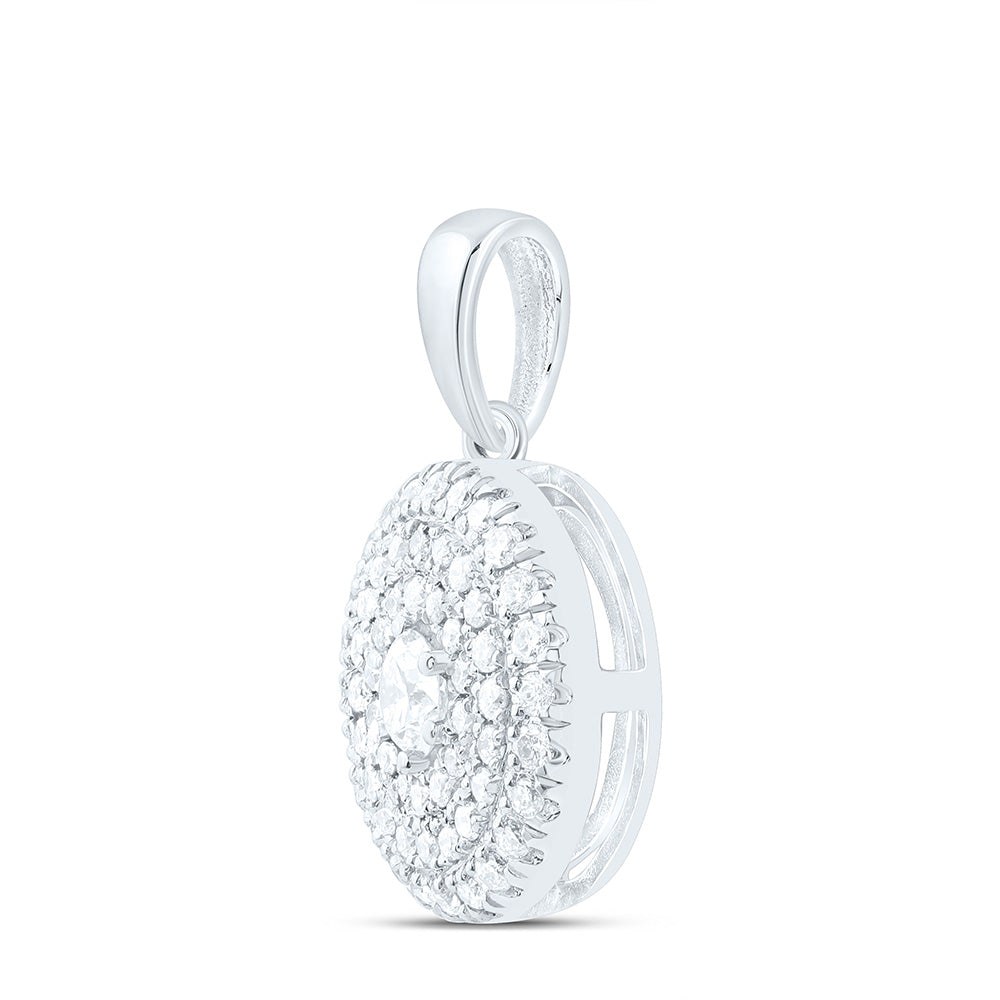 1/3CTW-NAT DIA CN FASHION ROUND PENDANT Daisy Joyeria